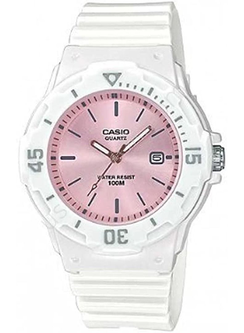 CASIO Women's Water Resistant Analog Watch LRW-200H-4E3VDF White - Image 1
