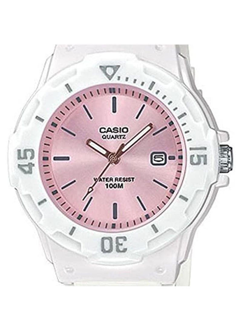 CASIO Women's Water Resistant Analog Watch LRW-200H-4E3VDF White - Image 3