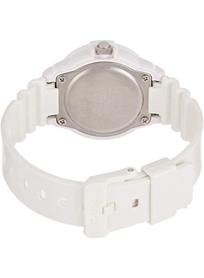 CASIO Women's Water Resistant Analog Watch LRW-200H-4E3VDF White - Image 2