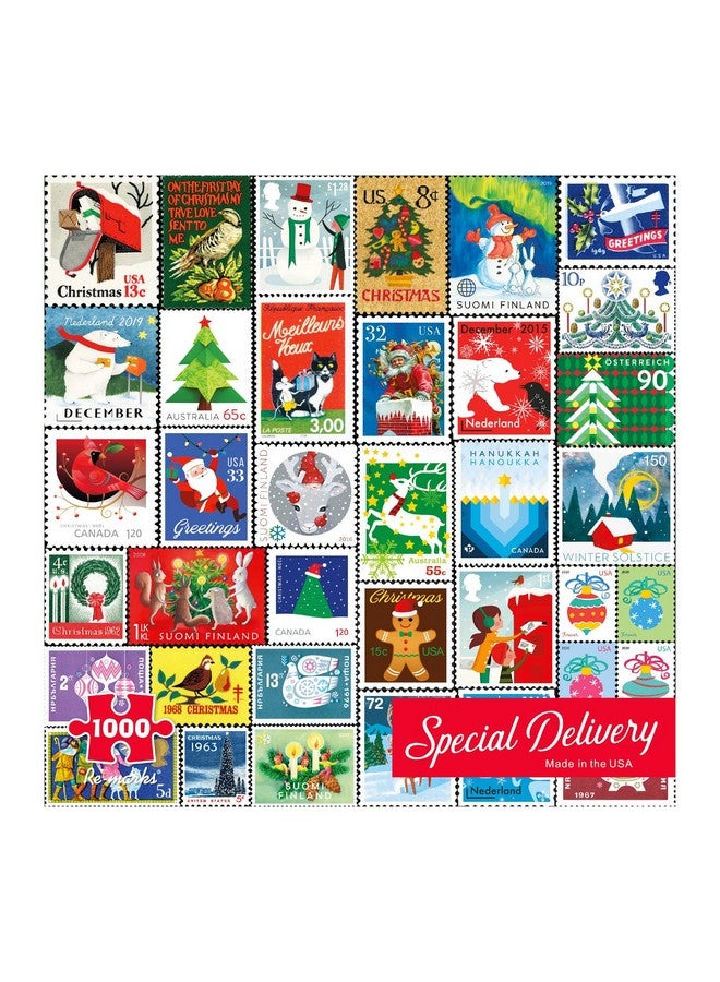 Re-Marks Re-marks Special Delivery Puzzle, Collage Puzzle for All Ages, 1000-Piece Christmas Puzzle  - Image 1