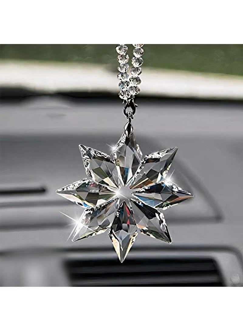 Crystal Car mirror Pendant,Rear View Mirror Pendant, Car and Home Hanging Decorations Ornament - Image 1