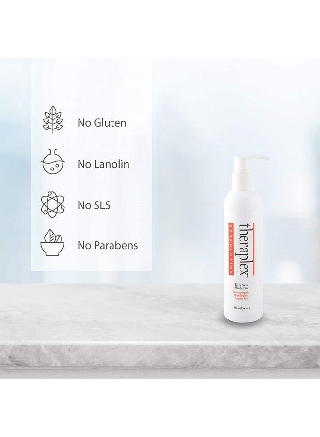 Theraplex Heraplex Hydro Lotion (8 Oz) No Parabens Or Preservatives Noncomedogenic And Hypoallergenic Fragrancefree Dermatologist Recommended National Eczema Association Seal Of Approval - Image 4