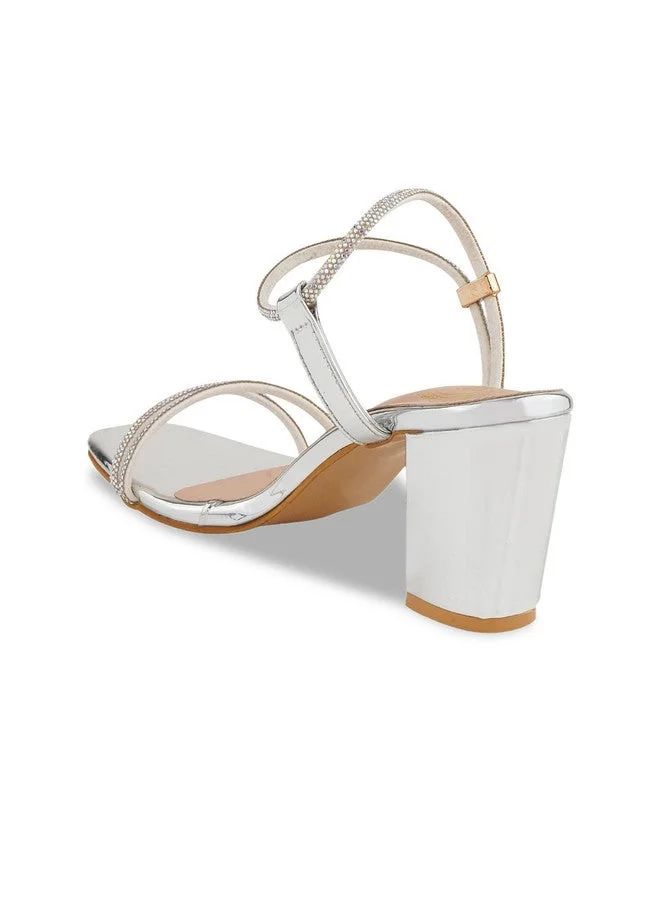 شوتوبيا Shoetopia Girls Textured Party Block Sandals