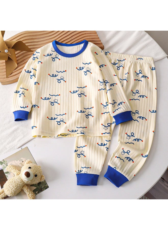 Children's Cotton Underwear Set,  Style, Baby Boys' Loungewear, Girls' Pajamas, Autumn Clothes And Pants, Children's Clothing