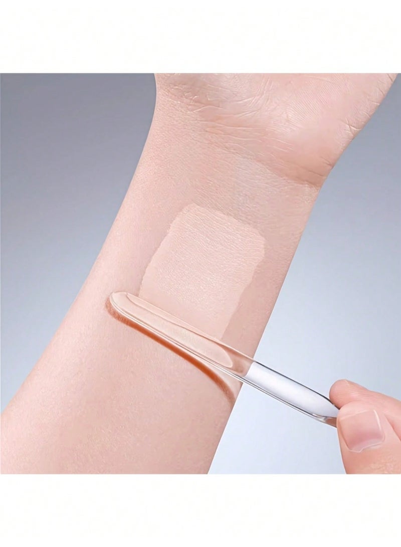 لوحة ماكياج من قطعة واحدة ، لوحة ماكياج ، لوحة ماكياج مختلطة مع مقلاعة ، لوحة ماكياج أكريليك شفافة مختلطة ، تستخدم في فن الماكياج / الأظافر (شفافة) - Image 4