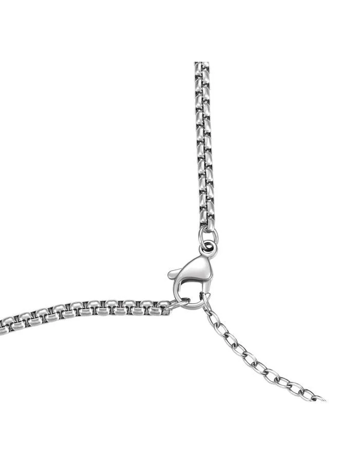 Ducati Desmo Silver Stainless Steel Pendant Necklace for Men 500mm