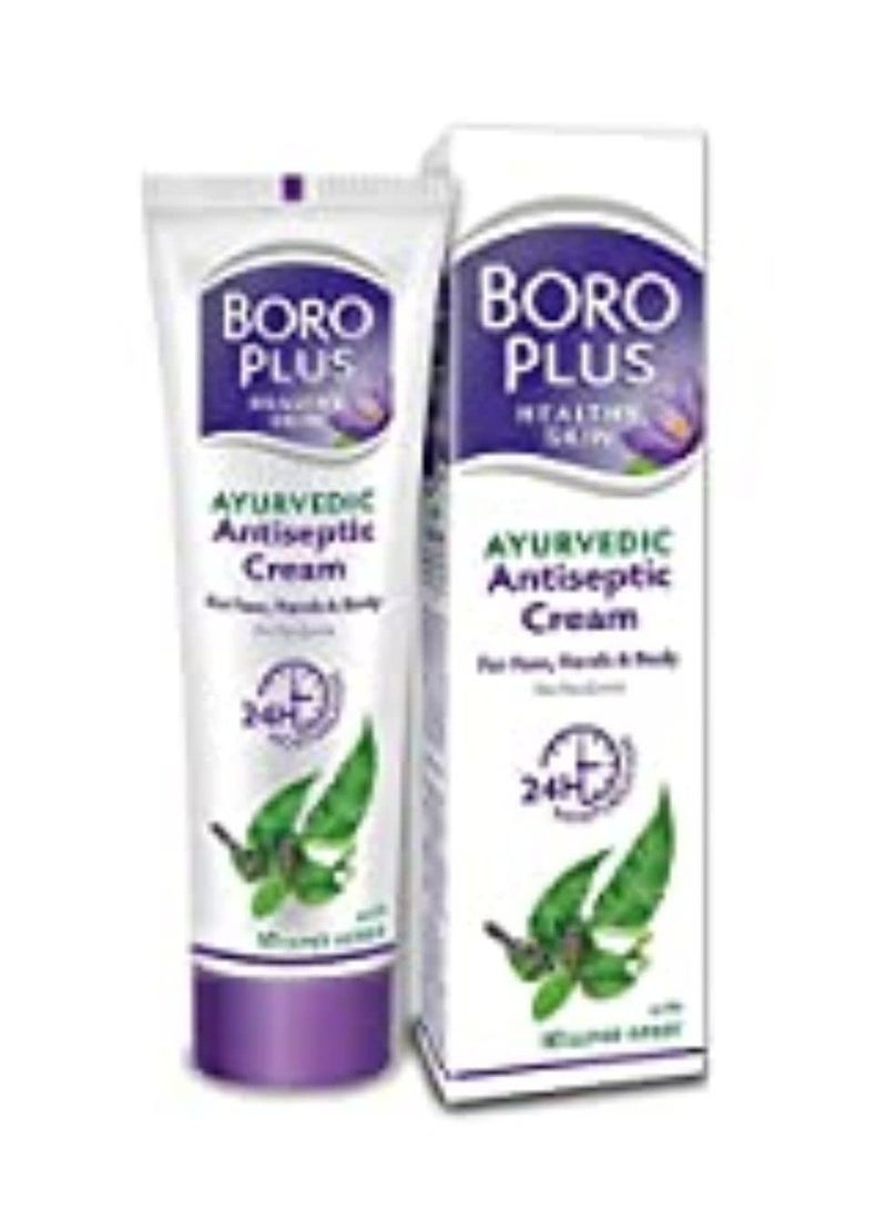 Boroplus Antiseptic Cream Provides 24Hrs Moisturisation Ayurvedic Cream For All Aeasons Hand Cream, Body Cream & Face Cream, Moisturises Dry Skin With Goodness Of Neem, Tulsi And Aloe Vera, 120Ml - Image 1