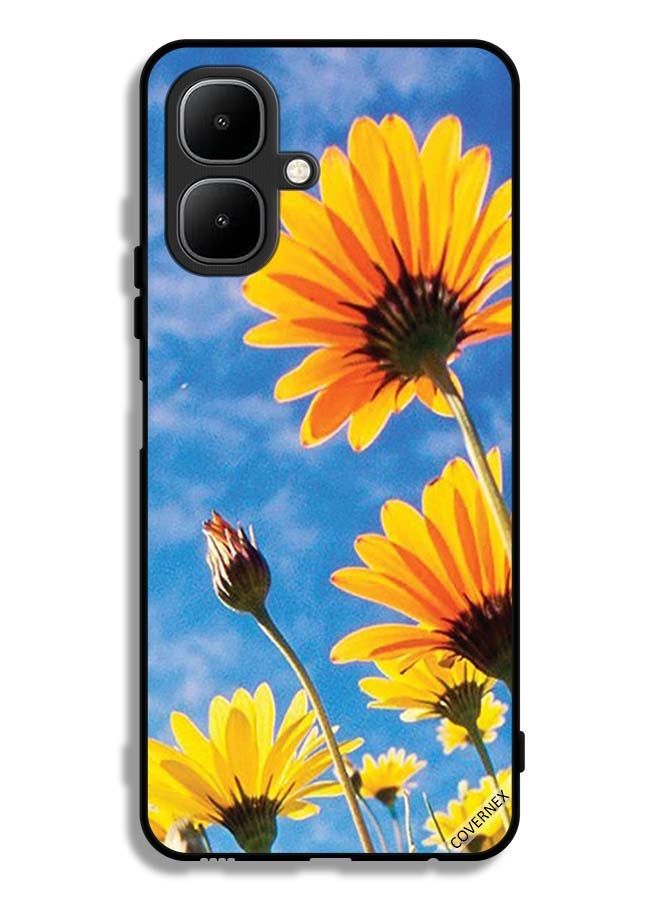 Covernex Tecno Pop 10 Protective Case Cover Sunflowers