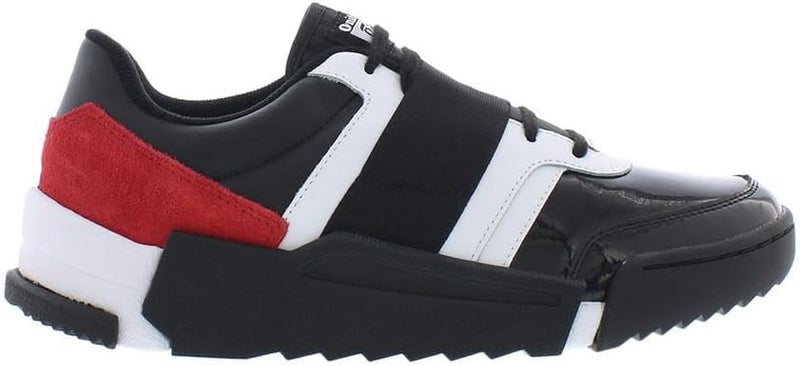 Onitsuka Tiger D-Trainer Unisex Low-Top Lace-Up Sneakers - Black/Classic Red-Black - Image 5