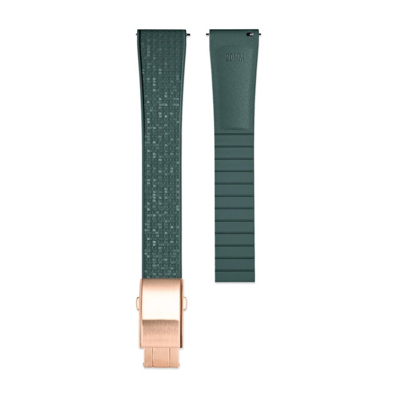 Bluejw Quick Release FKM Rubber Watch Strap 18mm 20mm 21mm 22mm - Premium Waterproof Replacement Band for Tissot & Omega Watches - Image 1