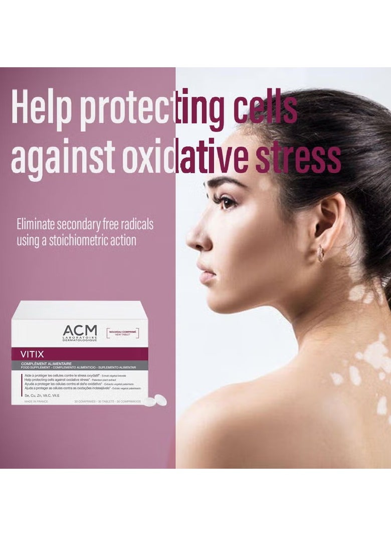 ACM ACM Vitix Tablets – Antioxidant Supplement for Vitiligo Support, 30 Tablets  - Image 2