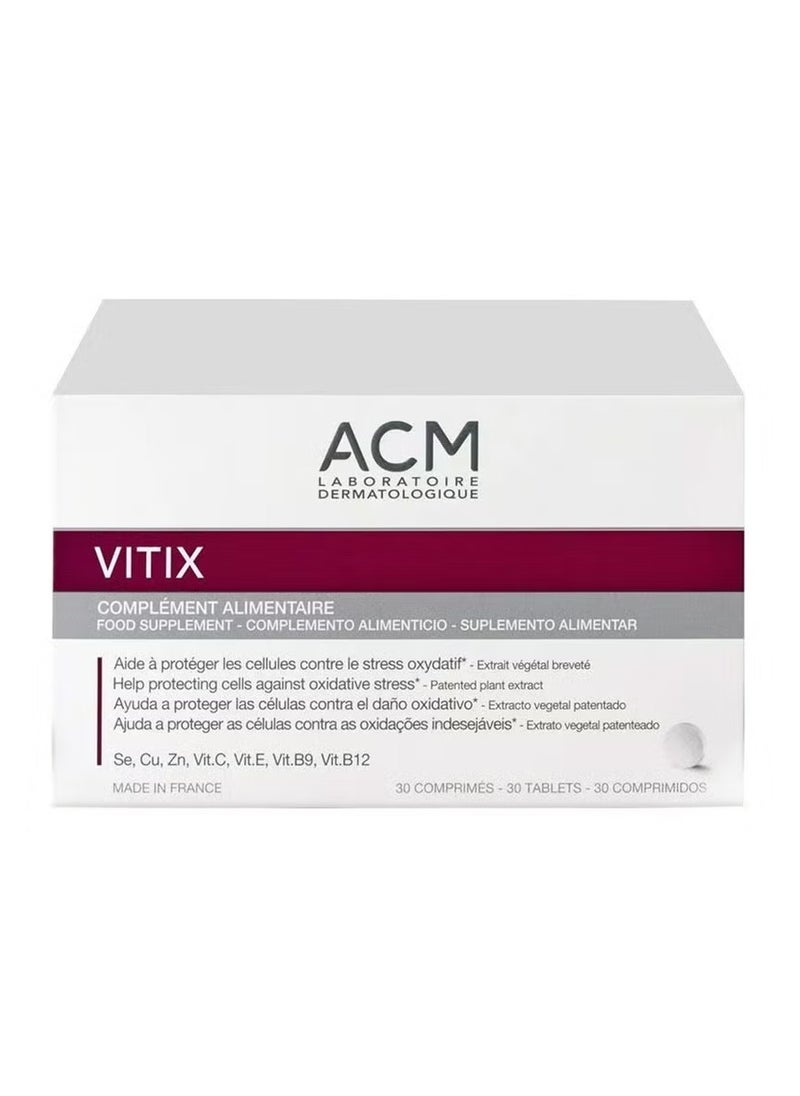 ACM ACM Vitix Tablets – Antioxidant Supplement for Vitiligo Support, 30 Tablets  - Image 1