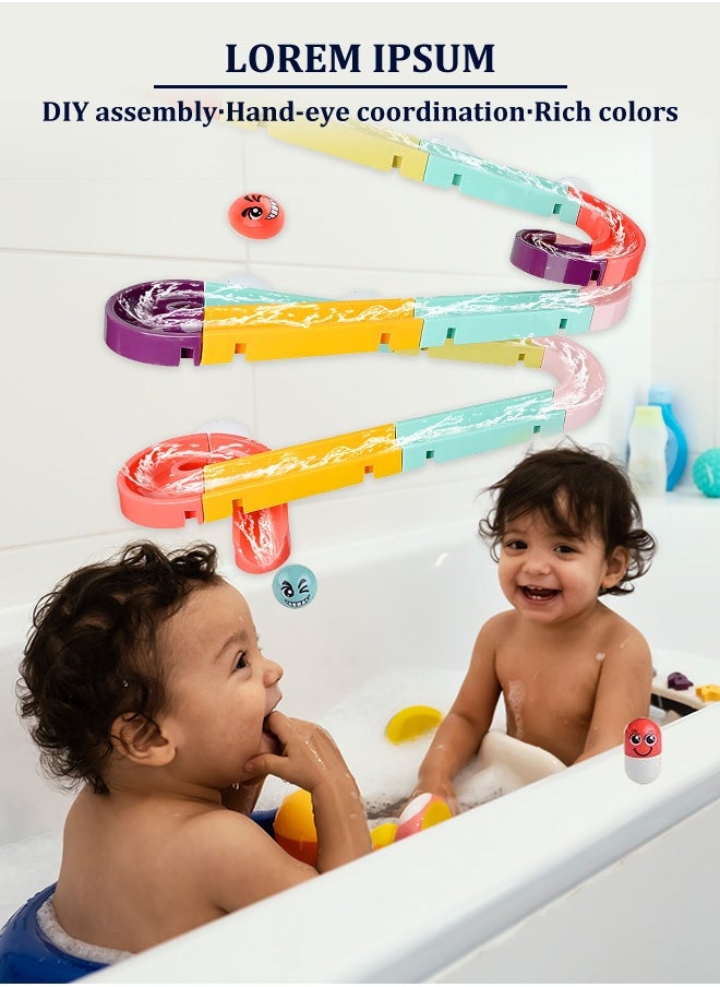 Joudiplay 60PCS Bath Toys, Cute Swimming Baby Bath Toys for Toddler, Water Pool Floating Wind Up Toys for 1 Year and above Boy Girl Gifts, Infant Toddlers Kids Bathtub Toys  - Image 1