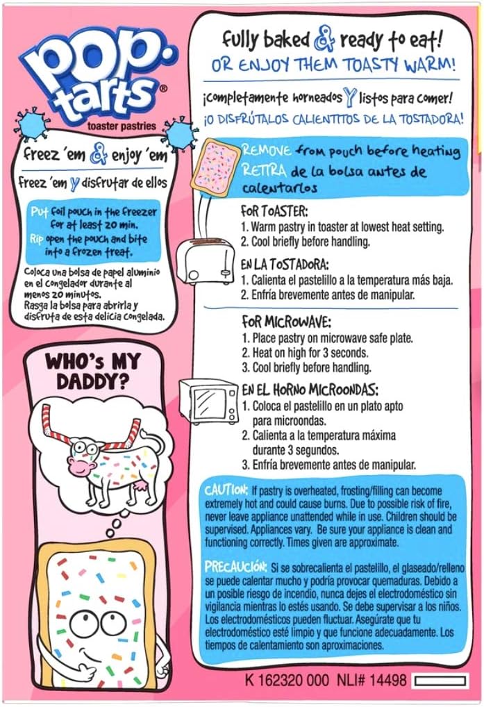Pop Tarts Kellogg's Pop-Tarts Frosted Strawberry Milkshake Toaster Pastries, 28.2 oz, 16 Count - Image 5