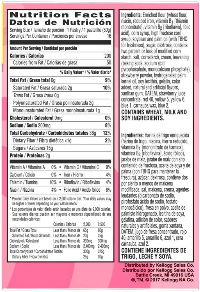 Pop Tarts Kellogg's Pop-Tarts Frosted Strawberry Milkshake Toaster Pastries, 28.2 oz, 16 Count - Image 2