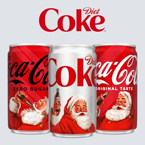 Diet Coke Soda Soft Drinks, 7.5 fl oz Cans, 6 Pack - Mini Soda Cans, Diet Cola - Image 4