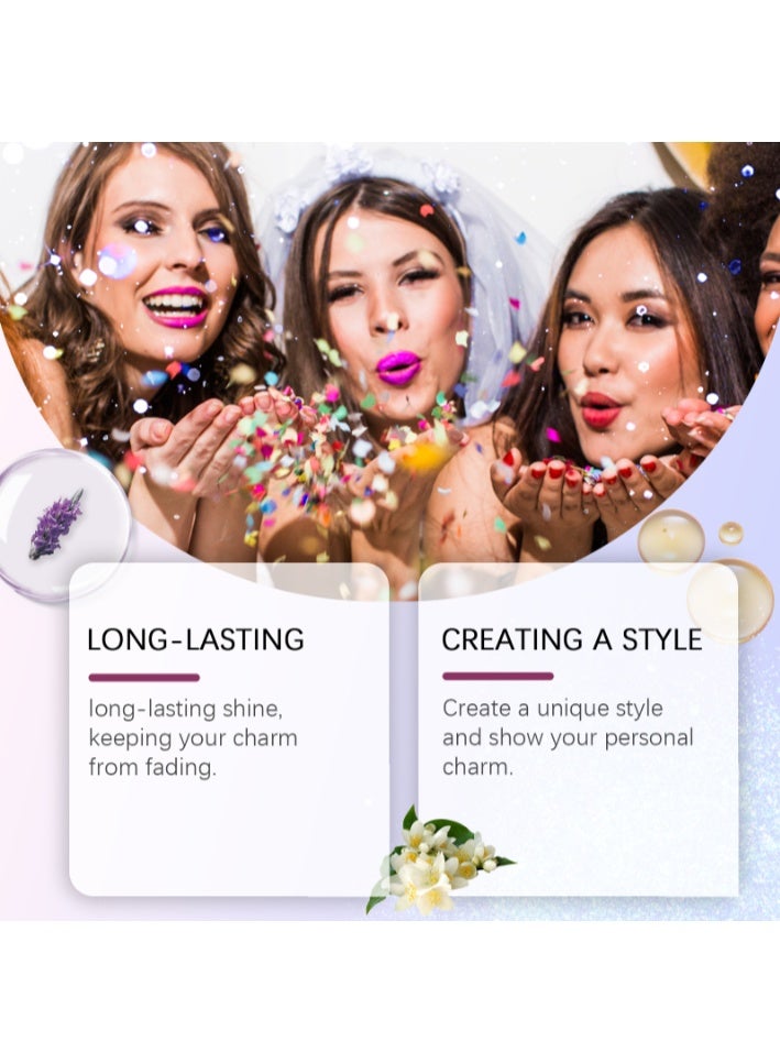 EELHOE [EELHOE] Colorful Body Glitter Spray - Instant Highlight Shine, Must-Have for Parties and Festivals, Collarbones Essentials, Easy to Remove, No Wash Needed, Long-Lasting Sparkle - Image 5