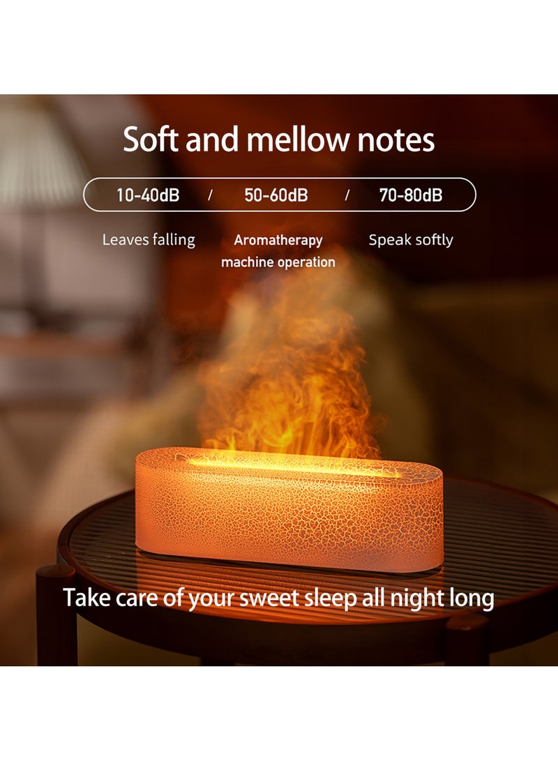 Essential Oil Diffuser,Flame Humidifier, 150ml Crack Flame Aromatherapy Machine, Aroma Diffuser Essential Oil Air Humidifier,Aromatherapy Machine Humidifier With Colorful Ambient Light.  - Image 3