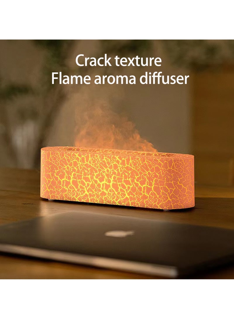 Essential Oil Diffuser,Flame Humidifier, 150ml Crack Flame Aromatherapy Machine, Aroma Diffuser Essential Oil Air Humidifier,Aromatherapy Machine Humidifier With Colorful Ambient Light.  - Image 4