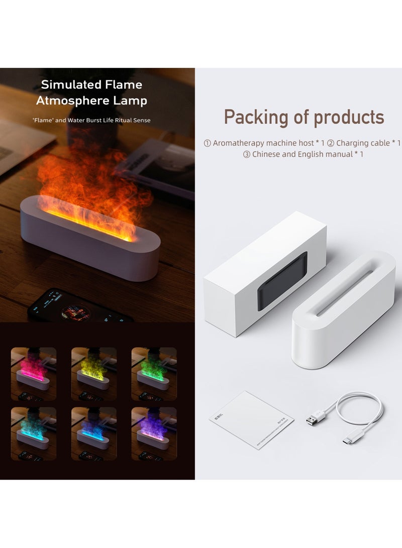 Essential Oil Diffuser,Flame Humidifier, 150ml Crack Flame Aromatherapy Machine, Aroma Diffuser Essential Oil Air Humidifier,Aromatherapy Machine Humidifier With Colorful Ambient Light.  - Image 5