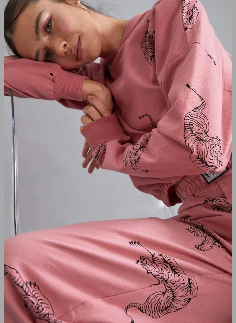 DeFacto Woman Knitted Regular Fit Hooded Sweat Shirt