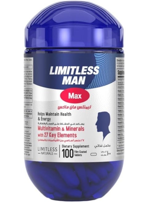 100 Tablets Limitless Man Max