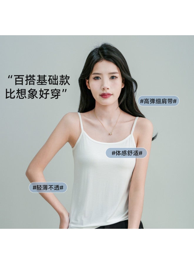 pincai Sleeveless Camisole For Women, Spring/Autumn Style, Round Neck, Suitable For Layering Or Outer Wear, Office Commute - Image 3