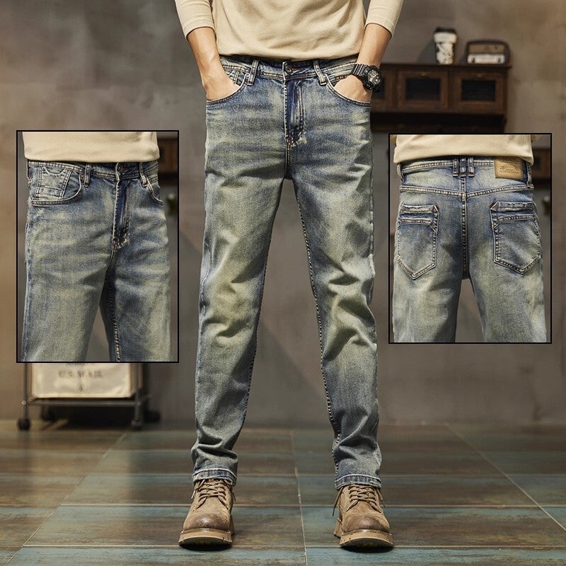 Unisex Casual Daily Denim Jeans - Image 2