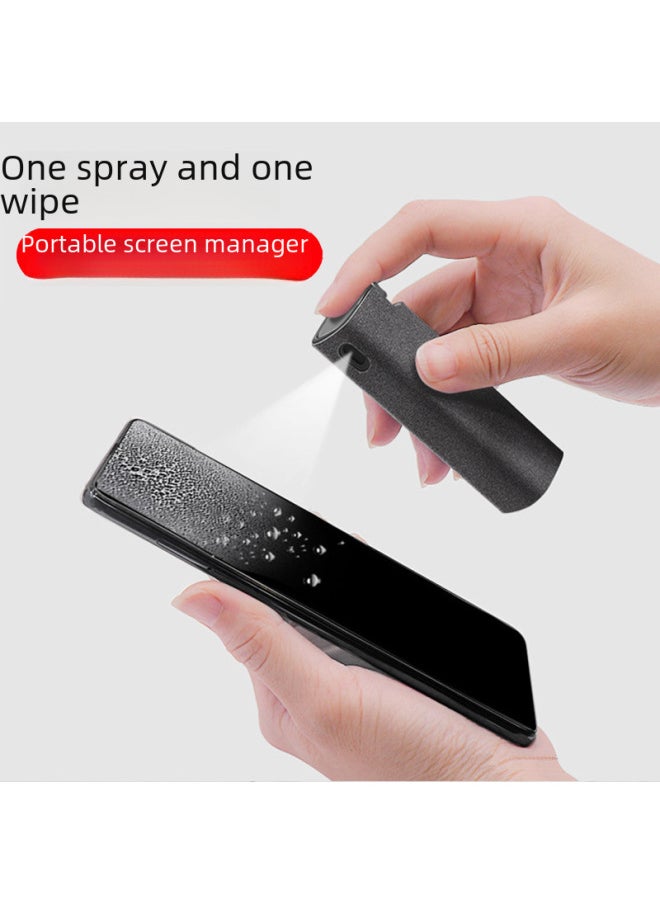 Generic - Portable Mobile Phone Screen Cleaner Spray Wipe Tablet Computer Cleaning Kit Touch Lcd Screen Cleaning Supplies-Color:Nano Silver Deep Space Ash (with Shell) With Packaging - Image 1