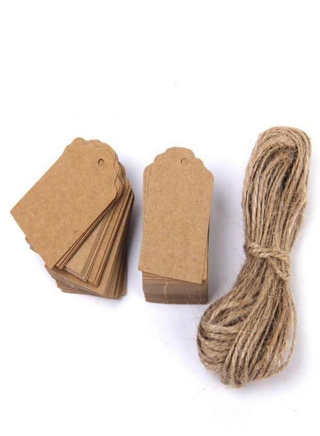 Atmiyamart Blank Rectangle Handmade Kraft Gift tag for Wedding, Anniversary, Vintag Birthday Craft 100pcs - Image 1