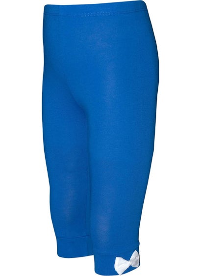 Lovetti Saks Basic Girls Bow Knee-Length Leggings Capri 