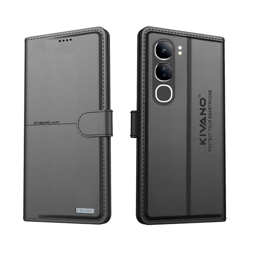 KIVANO® Compatible with Vivo Y300 5G Flip Cover | Leather Finish | Inside Pockets & Inbuilt Stand | Shockproof Wallet Style Magnetic Closure Back Cover Case - Image 1