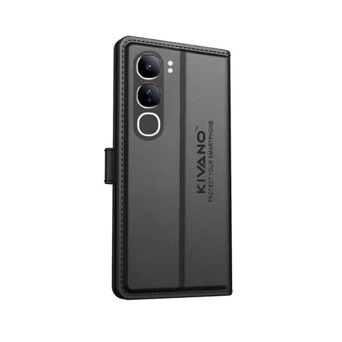 KIVANO® Compatible with Vivo Y300 5G Flip Cover | Leather Finish | Inside Pockets & Inbuilt Stand | Shockproof Wallet Style Magnetic Closure Back Cover Case - Image 2