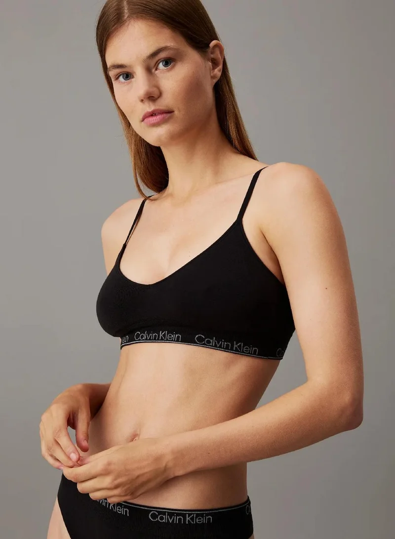 Calvin Klein BLACK Triangle Bralette - Modern Seamless for Women | Best Price UAE