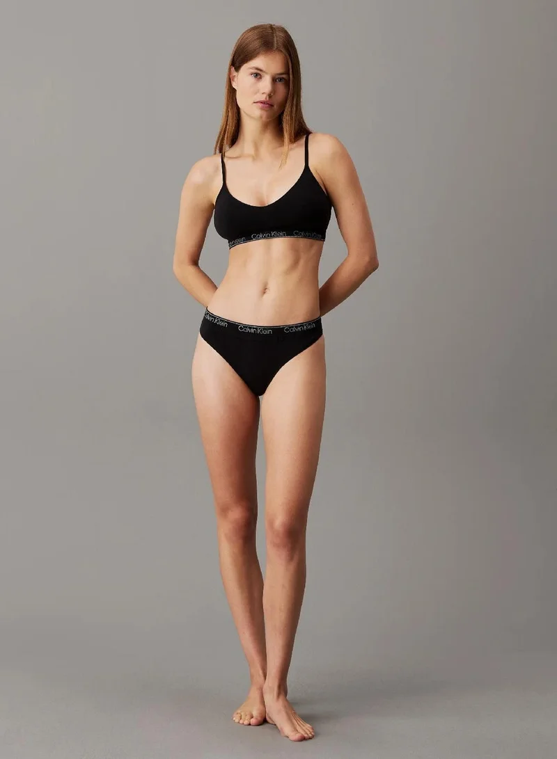 Calvin Klein BLACK Triangle Bralette - Modern Seamless for Women | Best Price UAE
