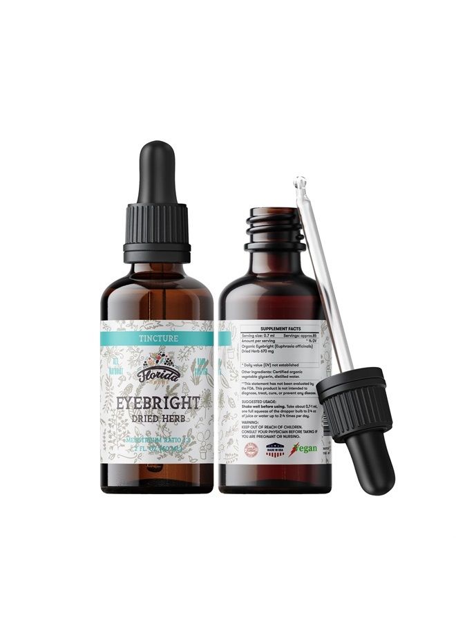 صبغة عين مشرقة، قطرات مستخلص عين مشرقة عضوي (Euphrasia officinalis) عشبة