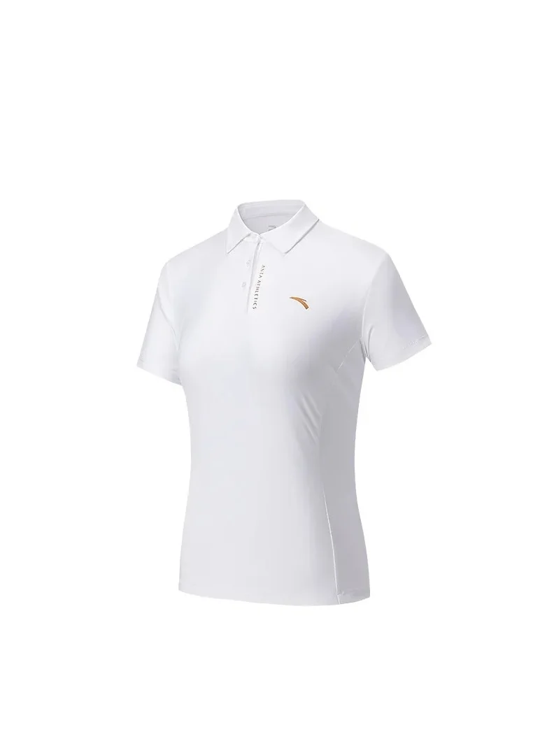 ANTA Women'S Regular Fit Workout Training Commute Short Sleeve Polo