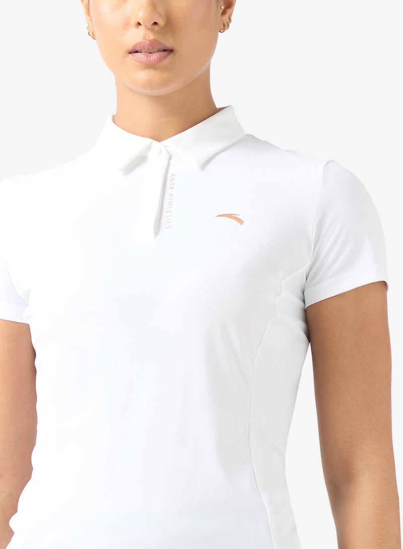 ANTA Women’s UPF100+ Quick-Dry Active Tee/IceSkin Polo Shirt/Cooling Fabric · UV Protection - Image 3