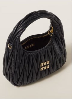 MIU MIU Wander quilted nappa leather hobo Crossbody Shoulder Bag  - Image 4