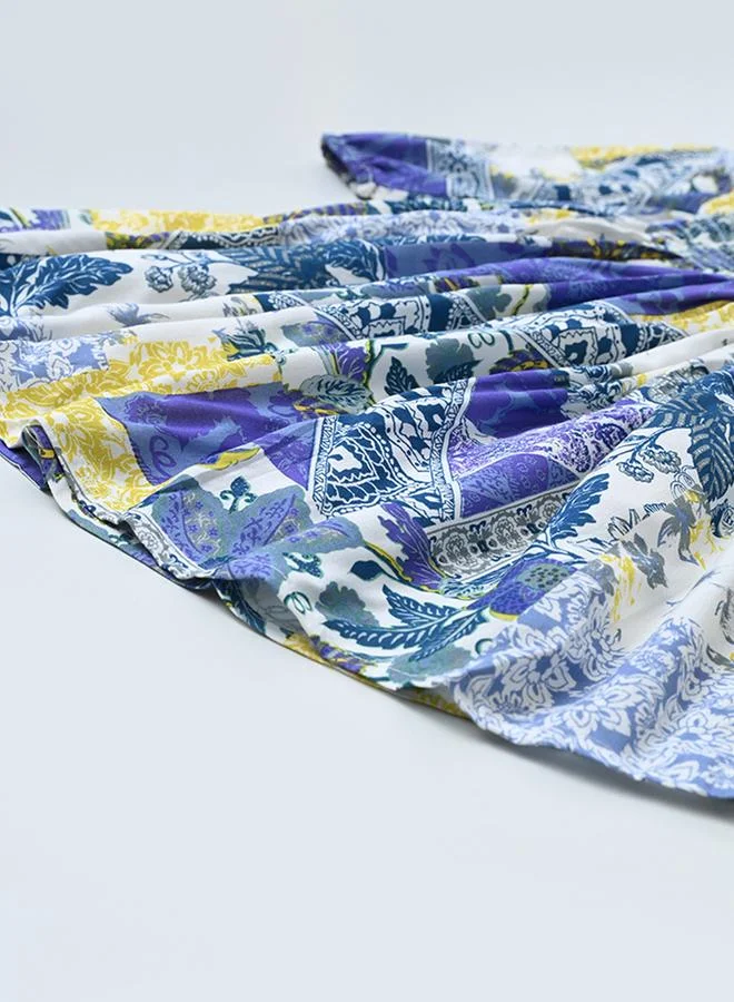 BELLA MODA Patchwork Print Dress