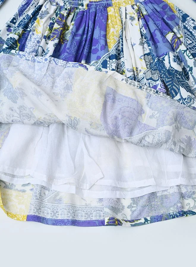 BELLA MODA Patchwork Print Dress
