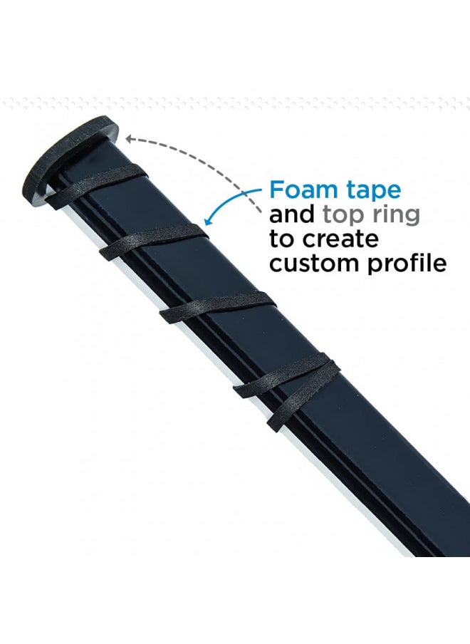SNIPER SKIN SNIPER SKIN Hockey Grip, Fits Adult and Kids Sticks, Easy Install, Durable, Better Than Hockey Tape, Ideal Team Swag, Clean Non-tack - Black  - Image 4