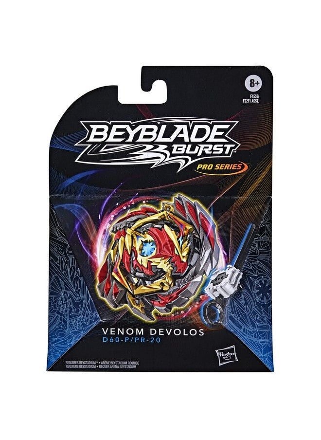 BeyBlade - Burst Pro Series Venom Devolos Spinning Top Starter Pack Attack Type Battling Game Top With Launcher Toy - Image 1