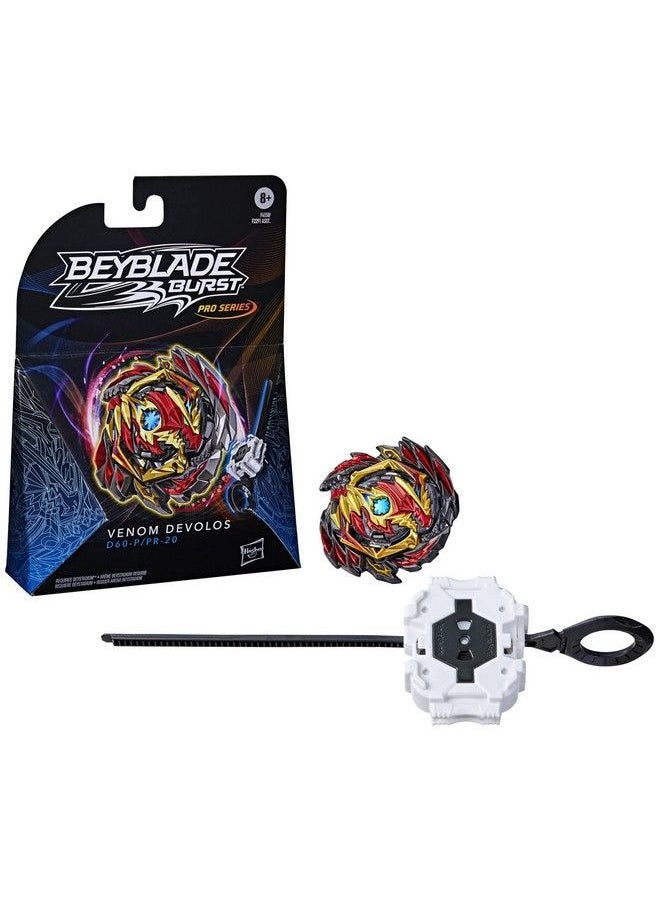 BeyBlade - Burst Pro Series Venom Devolos Spinning Top Starter Pack Attack Type Battling Game Top With Launcher Toy - Image 1