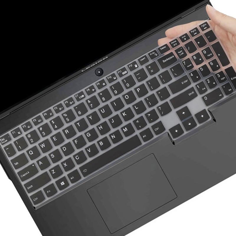 MUBUY-GOL Keyboard Cover Skin for Lenovo Legion 5 5i 5p 5pi 7 7i Gen 9/8/7/6 15.6" 16" 17.3", Legion Pro 5 5i 7 7i 16" Gen 9/8/7/6, Legion Slim 5 5i 7 7i 15.6 16 Gen 9/8, LQQ 15.6" 16" Gen 9/8, US Layout - Image 1