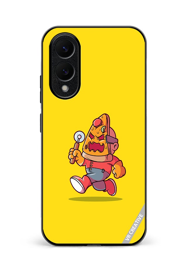 Protective Case Cover For Samsung Galaxy S25 Edge Pizza Killer Design Multicolour