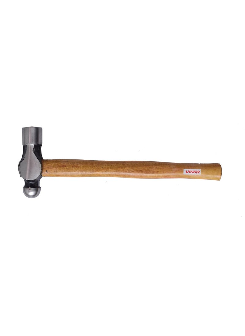 Visko Tools VISKO 711 100 Gms Ball Pein Hammer Wooden Handle Heat Treatment DropForged Hammerhead for Pulling nails Demolition work Splitting Wood Multicolor 