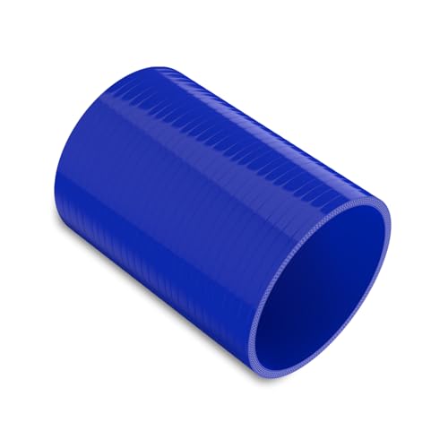 Endure 4 ID Straight Silicone Coupler Hose 102mm High Temp 4Ply Reinforced Length152mm Thickness5mm Intake Piping Couplers for High Performance Vehicles Automotive Silicone Hose Blue - Image 1