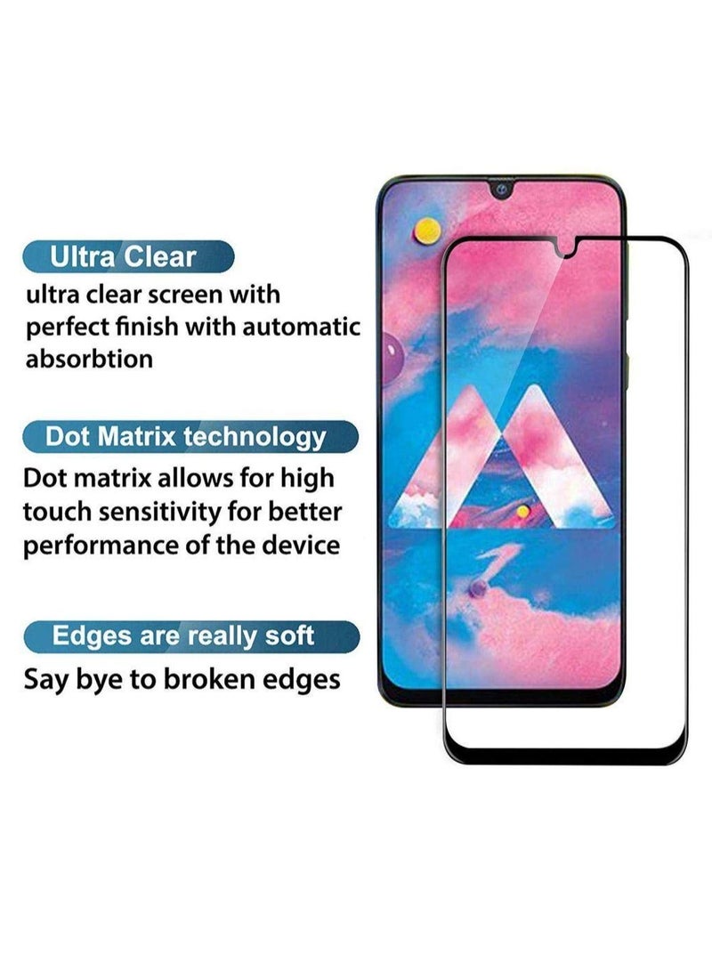 جلاس واقي شاشة كامل من الزجاج المقوى لهاتف سامسونج جالاكسي A70، بإطار أسود - Image 5