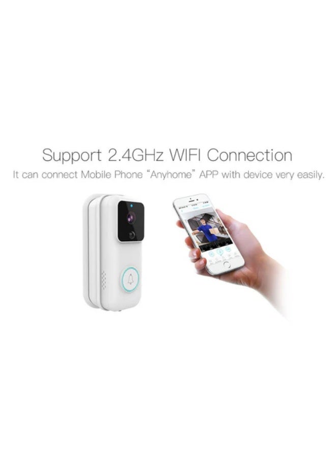 كروني جرس باب فيديو ذكي من كروني B06 - اتصال داخلي لاسلكي بدقة 1080 بكسل وزاوية واسعة 170 درجة، وبطارية تدوم 6 أشهر، وكشف الحركة، ورؤية ليلية لسهولة التركيب بنفسك - Image 4
